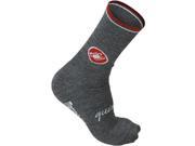 Castelli 2016 17 Quindici Wool Cycling Sock R11542 anthracite L XL