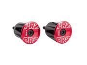 PRO Bicycle Handlebar End Plugs Red