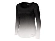 Asics 2014 15 Women s PR Slub Long Sleeve Running Top WR1824 Black White XS