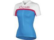 Castelli 2014 Women s Promessa Short Sleeve Cycling Jersey A11039 cyan white Castelli fuchsia XL