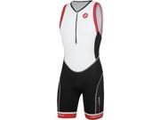 Castelli 2015 Men s Free Tri Distance Triathlon Suit T13026 white black red XL