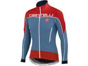 Castelli 2015 16 Men s Mortirolo Due Cycling Jacket B14506 moonlight blue red black 2XL