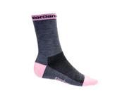 Giordana Merino Wool Cycling Socks Grey w Pink Accents gi sock wool gypk S M