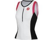 Castelli 2015 Women s Free Donna Triathlon Singlet T13073 white black pink XS