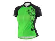Giordana 2014 Women s Flora Arts Short Sleeve Cycling Jersey gi s4 wssj flor FLORA Green Black L