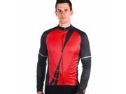Hincapie 2013 14 Men s Performer Long Sleeve Cycling Jersey R132M13 Red Black XL
