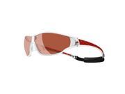 Adidas Tycane Pro L Polarized Sunglasses A189 Shiny White Red