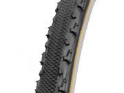 Challenge Chicane Open Tubular Clincher Cyclocross Bicycle Tire Black w Tan Sidewall 700 x 33