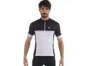 Giordana 2015 Men s Silverline Raglan Short Sleeve Cycling Jersey GI S5 SSJY SIRA Black White Silver S