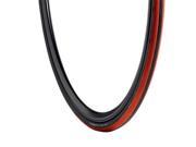 Vredestein Fiammante DuoComp Folding Clincher Road Bicycle Tire BLACK RED 700 X 23