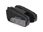 Evo E Cargo Dual Bento Bicycle Top Tube Bag Black Grey