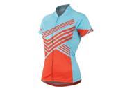 Pearl Izumi 2015 16 Women s LTD MTB Short Sleeve Cycling Jersey 19221501 Zig Zag Mandarin Red L