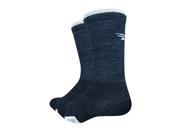 DeFeet Cyclismo Wool 5inch cycling Running Socks CYCW Charcoal White S