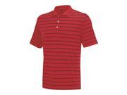 Adidas 2014 15 Men s Puremotion 2 Color Stripe Jersey Polo Shirt University Red Black S