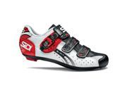 Sidi 2015 Men s Genius 5 Fit Carbon Road Cycling Shoes White Black Red 14105118 White Black Red 44.5