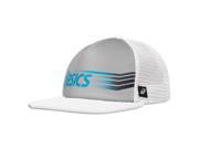 Asics 2016 Sideswipe Trucker Hat ZC2359 Athletic Grey White One Size
