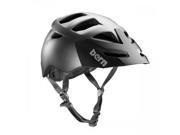 Bern 2014 Men Morrison Zipmold Summer Bike Helmet w Visor Satin Gunmetal Grey w Black Hard Visor S M