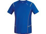 Gore Running Wear 2016 Men s Mythos 6.0 Short Sleeve Run Shirt SMYTHM Brilliant Blue Blaze Orange XL
