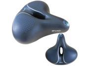 EVO MegaSoft Gel Comfort Anatomic Relief Zone Dual Elastomer Suspension Bicycle Saddle Black