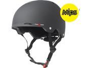 Triple Eight Gotham Dual Certified Bicycle Skate Helmet with MIPS Black Rubber S M
