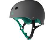 Triple Eight Rubber Multi Impact Skate Hardhat with Sweatsaver Liner Carbon Rubber S