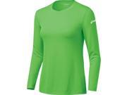 Asics 2015 Women s Cicuit 7 Warm Up Long Sleeve Shirt BT873 Neon Green XL