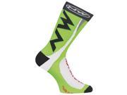 Northwave Men s Extreme Tech Plus Sock Pair Green Fluorecent S