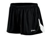 Asics 2016 Women s Break Through 1 2 Split Running Short TF2354 Black White S