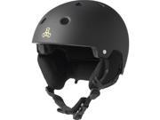Triple Eight Snow Helmet with Audio Black Rubber S M