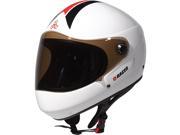 Triple Eight T8 Racer 2.0 Full Face Downhill Longboard Mountain Bicycle Helmet White Glossy S M