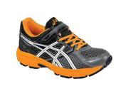 Asics 2016 Youth PRE Contend 3 PS Running Shoe C564N.7301 Carbon White Orange 3