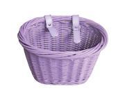 Evo E Cargo Wicker Jr. Bicycle Handlebar Basket HT WK 013 Purple