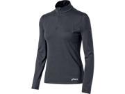 Asics 2015 16 Women s TM 1 2 Zip Long Sleeve Top YT2535 Steel Grey XS