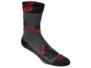 Asics 2016 Scorpion Crew Socks ZK2704 Graphite Black L