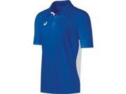 Asics 2016 Men s Corp Short Sleeve Polo Tennis Shirt PR2516 Royal White S