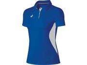 Asics 2016 Women s Corp Short Sleeve Polo Tennis Shirt PR2517 Royal XS