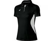 Asics 2016 Women s Corp Short Sleeve Polo Tennis Shirt PR2517 Black XS