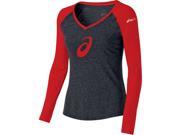 Asics 2016 Women s Team Profile Raglan Long Sleeve Top XG2626 Red XS