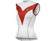 Castelli 2009 Women s Diamante Sleeveless Cycling Jersey white red red piping A9023 231 XL