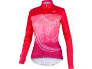 Castelli 2015 16 Women s Fenomeno Full Zip Long Sleeve Cycling Jersey A15562 red ruby red L