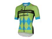 Castelli 2015 Men s Cannondale Garmin Team 2.0 Short Sleeve Cycling Jersey V5001 sprint green TDF L
