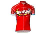 Brainstorm Gear Men s Skittles Ride the Rainbow Cycling Jersey SKIP M Red Small