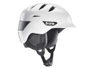 Bern 2016 17 Rollins Zip Mold Winter Snow Helmet Satin White w Black Liner XXL XXXL