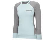 Adidas 2015 Women s Essentials Quilted Long Sleeve Crew Shirt Solid Grey L