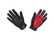 Gore Running Wear 2017 Power Trail Windstopper Light Full Finger Running Gloves GWLPOW Black Red L