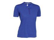 Club Ride 2017 Women s Glory Pullover Short Sleeve Cycling Shirt WJGL601 Cobalt Stripe M