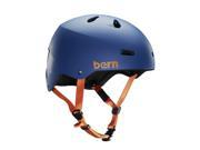 Bern 2016 Men Macon EPS Summer Bike Skate Helmet w Crank Fit Matte Navy Blue XXL XXXL
