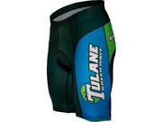 Adrenaline Promotions Men s Tulane University Cycling Shorts Green Blue S