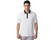 Adidas Golf 2016 Men s ClimaChill 3 Stripes Short Sleeve Polo Shirt White Black XL