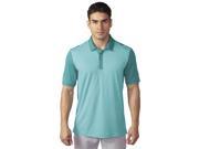 Adidas Golf 2016 Men s ClimaChill Heather Stripe Short Sleeve Polo Shirt EQT Green 2XL